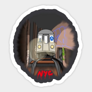 NYC Subway Series A Train Sticker